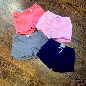 Girls 100%cotton shorts with cuffs